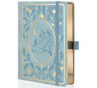 TIEFOSSI Dot Notebooks, A5 Hardcover Dot Journals for Writing Women, 160gsm Thick Paper, 190 Numbered Pages, for Planner Organization