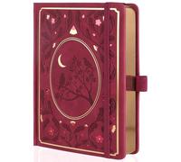TIEFOSSI Dot Notebooks, A5 Hardcover Dot Journals for Writing Women, 160gsm Thick Paper, 190 Numbered Pages, for Planner Organization