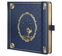 TIEFOSSI Dotted Journal, Dot Grid Notebook for Women Men, Hardcover PU Leather Journal, 160 GSM Thick Paper, 160 Numbered Pages with Gold Edges, 20.4 x 20.4 CM Square Diary
