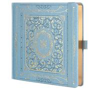 TIEFOSSI Dotted Journal, Dot Grid Notebook for Women Men, Hardcover PU Leather Journal, 160 GSM Thick Paper, 160 Numbered Pages with Gold Edges, 20.4 x 20.4 CM Square Diary