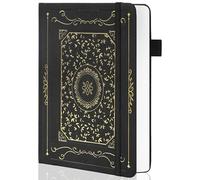 TIEFOSSI Dotted Notebook, 160gsm Thick Paper, Hardcover Dot Grid Journals for Women Men, 192 pages, for Travel, School and Office Use