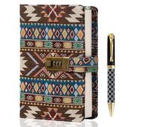 TIEFOSSI Fabric Diary with Lock, Lined Lock journal for Women Men, Aesthetic Diary with Pen, Hardcover Notebook for Journaling Writing Planning, 100 GSM Thick Paper with 224 Numbered Pages