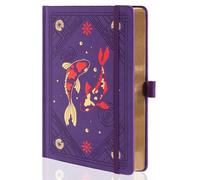 TIEFOSSI Lined Journal Notebook, Aesthetic journal for Women & Men with Koi Fish Cover, A5 Hardcover Notebook with Ribbon, Journals for Writing, Journaling, Travel, 316 Numbered Pages
