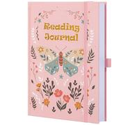 TIEFOSSI Reading Journal for Book Lovers, Track Your Reading Progress, 85 Book Reviews, Stage Reading Record, Hardcover A5 Journal Reading Planner, Gifts for Readers