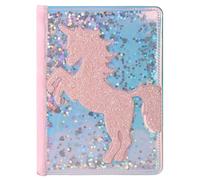 TIEFOSSI Unicorn Glitter Diary for Girls, Gift for 6 7 8 9 10-12 Year Old Girl, Fluffy Diary for Kid, A5 Lined Notebook for Writing Drawing, Cute Unicorn journal for Girls