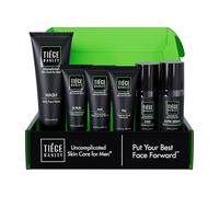 Tiege Hanley Anti-Aging Men's Skin Care Set, 30-Day, 6 Piece Kit