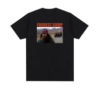 TIEGUAN Forrest Gump Run Fashion Spring Summer t-Shirt Black M