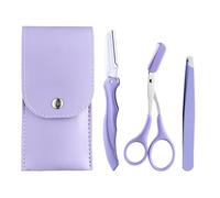 TIEGUANJIA Eyebrow Trimmer Scissors with Comb - Eyebrow Trimming Tool Set, Eyebrow Razor, Eyelash & Hair Scissors - Beginner-Friendly Eyebrow Trimmer Kit for Women & Men