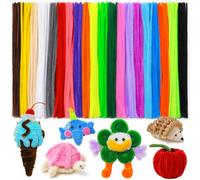 Tiehuoxia 200 PCS Multi-Colored Pipe Cleaners for Crafts, Craft Supplies, Wire, 22 AWG, Part Number 9996