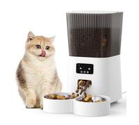 Tieker Automatic Cat Feeder with Camera, 5L Timer Cat Feeder Automatic, App Control Auto Pet Feeder for Cats, Food Dispenser with 1080P HD Video and Night Vision, 2-Way Audio, 10S Voice Recorder