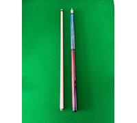 Tiekerbilir Heavy Hitter Jump Break Cue 3-Piece, 23oz~25oz 14mm Bakelite Tip Pool Cue for Effortless Jumps (Blue B)