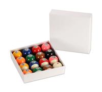 Tiekerbilir Standard 2-1/4" Regulation Pool Balls Set, 16-Piece Complete Billiard Balls with Cue Ball, for Adult Billiard Use, Bars & Recreation Rooms (Multicolor)