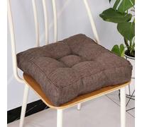 Tielag Booster Cushion, 50x50x9cm Thick Square Seat Pad, Floor Cushion, Seat Dining Chair Cushion For The Elderly, Post-Operative and Pregnancy, Dark Coffee