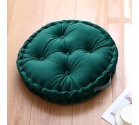 Tielag Booster Cushions for Armchairs, Large Firm 50 cm Round Seat Pad with Supportive 10cm Thick Floor Cushion, Dining Chair Booster Cushion For The Elderly, Post-Operative and Pregnancy, Dark Green