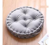 Tielag Booster Cushions for Armchairs, Large Firm 50 cm Round Seat Pad with Supportive 10cm Thick Floor Cushion, Dining Chair Booster Cushion For The Elderly, Post-Operative and Pregnancy, Light Gray