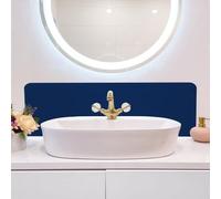 TIELO Bathroom Sink Splashback Backsplash Wall Protector Self Adhesive 60x25CM (Dark Blue)