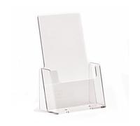 TIELO Clear Freestanding Countertop Leaflet Literature Holder Brochure Dispenser Multiple Sizes (2, DL (Trifold A4))
