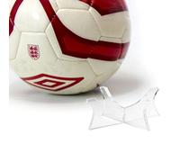 TIELO Clear MINI SIZE 2 Football Display Stand Ball Riser Plinth Signed Ball Holder Acrylic (3)