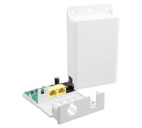 TIENFOKOTA Outdoor PoE Gigabit Extender,1 in 2 Out Waterproof POE Repeater,802.3af/at,Extends Up to 250m（820ft）Ideal for IP Cameras & Outdoor Networks,Wall Mount Plug & Play