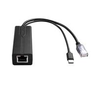TIENFOKOTA USB-C POE 5V 2.4A, IEEE 802.3af/at Compliant Gigabit Ethernet Power Over Ethernet Splitter with RJ45 Port and TYPE-C Port for Network Switches, Tablet, Dropcam and Raspberry Pi.
