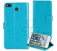 TienJueShi Azul Retro Premium Función de Soporte TPU Silicona Funda Caso Teléfono Case Para Fairphone 3+ PLus 5.65 inch Carcasa Proteccion Cuero Cover Etui