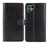 TienJueShi Black Book Stand Retro Business Flip Leather Protector Phone Case For Fairphone 4 6.3 inch Cover Etui Wallet