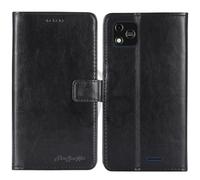 TienJueShi Black Book Stand Retro Business Flip Leather Protector Phone Case For IMO Q2 Pro 4 inch Cover Etui Wallet