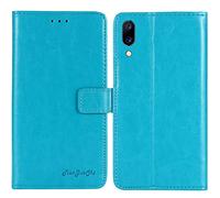 TienJueShi Blue Book Stand Premium Retro Flip Leather Protector Case Cover Skin TPU Silicone Etui Wallet For Umidigi One Pro 5.9 inch