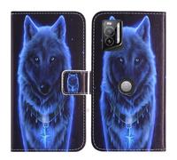 TienJueShi Blue Book Stand Retro Business Flip Leather Protector Phone Case Cover Etui Wallet For Crosscall Stellar M6 M6E 6.1 inch