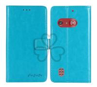TienJueShi Blue Book Stand Retro Business Flip Leather Protector Phone Case For Doro 1880 2.4 inch Cover Etui Wallet