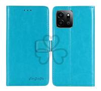 TienJueShi Blue Book Stand Retro Flip Leather Protector Phone TPU Silicone Case Gel Cover Etui Wallet For Honor Play 9T 5G 6.77 inch