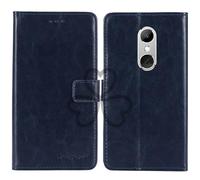 TienJueShi Dark Blue Book Stand Retro Business Flip Leather Protector Phone Case For Artfone Smart 500 5 inch Cover Etui Wallet