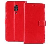 TienJueShi Red Book Stand Premium Retro Business Flip Leather Protector Phone TPU Silicone Case For Lenovo Z5 Pro L78031 6.39 inch Cover Etui Wallet