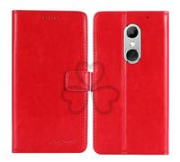 TienJueShi Red Book Stand Retro Business Flip Leather Protector Phone Case For Artfone Smart 500 5 inch Cover Etui Wallet