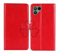TienJueShi Red Book Stand Retro Business Flip Leather Protector Phone Case For Fairphone 4 6.3 inch Cover Etui Wallet