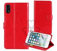 TienJueShi Red Book Stand Retro Business Flip Leather Protector Phone Case For Imo Q4 Pro 2020 5.45 inch Cover Etui Wallet