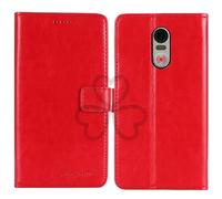 TienJueShi Red Book Stand Retro Business Flip Leather Protector Phone Case For Swissvoice s510-C s510-M 5 inch Cover Etui Wallet