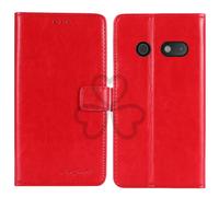 TienJueShi Red Book Stand Retro Business Flip Leather Protector Phone Case For TTfone TT240 2.4 inch Cover Etui Wallet