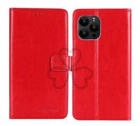 TienJueShi Red Book Stand Retro Business Flip Leather Protector Phone Case For XGODY S21 5.5 inch Cover Etui Wallet