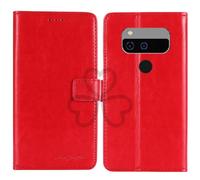TienJueShi Red Book Stand Retro Flip Leather Protector Phone TPU Silicone Case Gel Cover Etui Wallet For Unihertz Jelly Max 5.05 inch