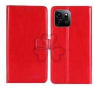 TienJueShi Red Book Stand Retro Flip Leather Protector Phone TPU Silicone Case Gel Cover Etui Wallet For Honor Play 9T 5G 6.77 inch