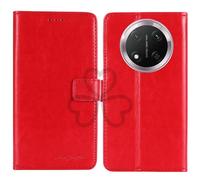 TienJueShi Red Book Stand Retro Flip Leather Protector Phone TPU Silicone Case Gel Cover Etui Wallet For Honor Magic7 Lite X9c 5G 6.78 inch