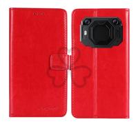 TienJueShi Red Book Stand Retro Flip Leather Protector Phone TPU Silicone Case Gel Cover Etui Wallet For Blackview bv6200 plus 6.56 inch
