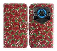 TienJueShi Rosa Flower Fashion Stand TPU Silicone Book Stand Flip PU Leather Protector Phone Case Cover Etui Wallet For DOOGEE Blade 20 Play 6.6 inch