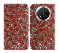 TienJueShi Rosa Flower Fashion Stand TPU Silicone Book Stand Flip PU Leather Protector Phone Case Cover Etui Wallet For Honor Magic7 Lite X9c 5G 6.78 inch