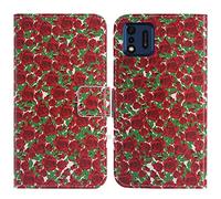 TienJueShi Rosa Flower Fashion Stand TPU Silicone Book Stand Flip PU Leather Protector Phone Case For IMO Q5 2022 5.5 inch Cover Etui Wallet