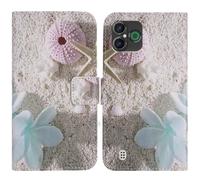 TienJueShi Sea Star Fashion Style Book Stand Flip PU Leather Magnet Card slot Protector Phone Case Cover Etui Wallet For Doro Aurora A30 A31 6.1 inch