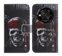 TienJueShi Skull Fashion Stand TPU Silicone Book Stand Flip PU Leather Protector Phone Case Cover Etui Wallet For doogee s118 pro 6.6 inch
