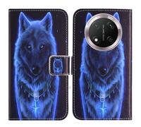 TienJueShi Wolf Fashion Stand TPU Silicone Book Stand Flip PU Leather Protector Phone Case Cover Etui Wallet For Honor Magic7 Lite X9c 5G 6.78 inch