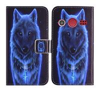 TienJueShi Wolf Fashion Stand TPU Silicone Book Stand Flip PU Leather Protector Phone Case For Doro 1380 2.4 inch Cover Etui Wallet